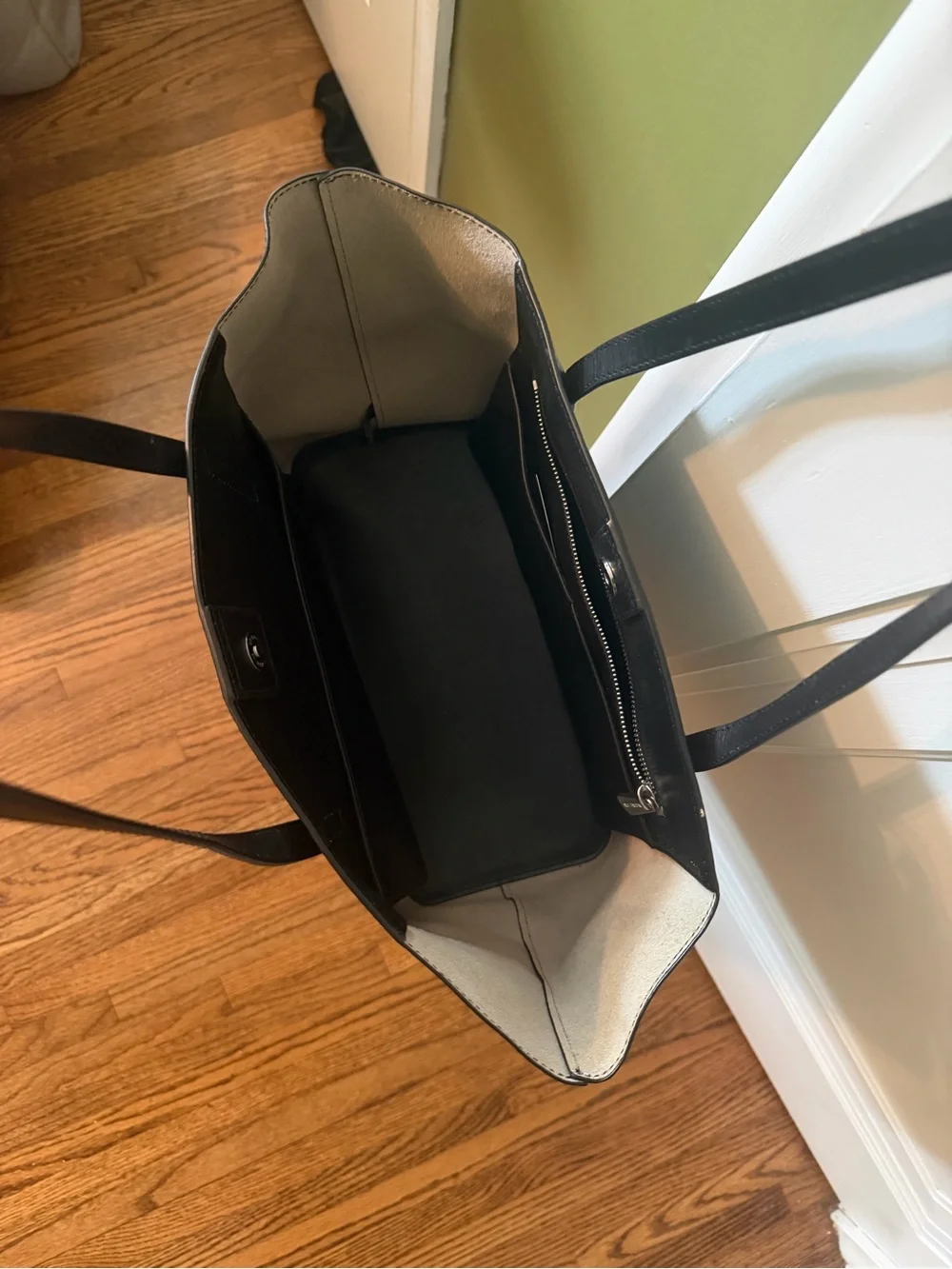 Michael Kors Black Leather Tote Shoulder Bag